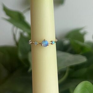Wwake Four-Step Opal Ring size 6